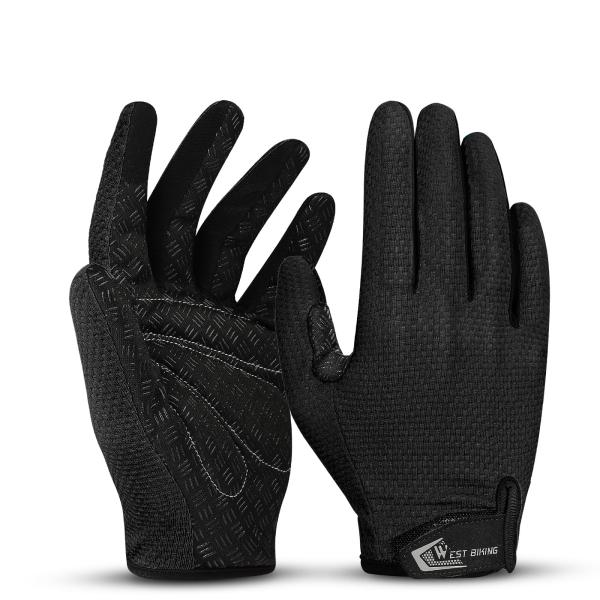 WEST BIKING MTB Road Bike Bicycle Cycling Full Finger Gloves Touch Screen Gloves