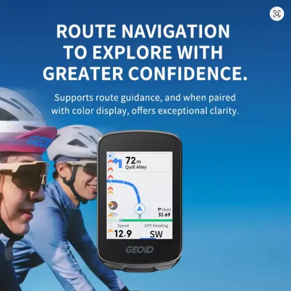 GEOID CC700 GPS Bicycle Computer 2.8 Inch Color Screen Bike Speedometer with WIFI Route Navigation Waterproof Cycling Odometer