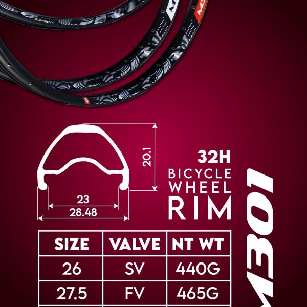 Score M301 Tubeless Ready Rim
