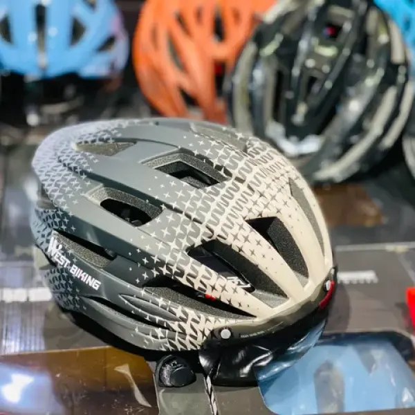 West Biking Helmet With Glass Type 2