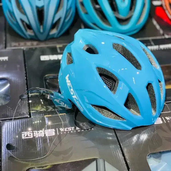 West Biking Helmet With Glass Type 1
