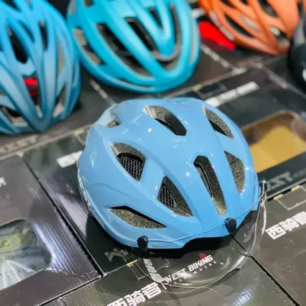 West Biking Helmet With Glass Type 1