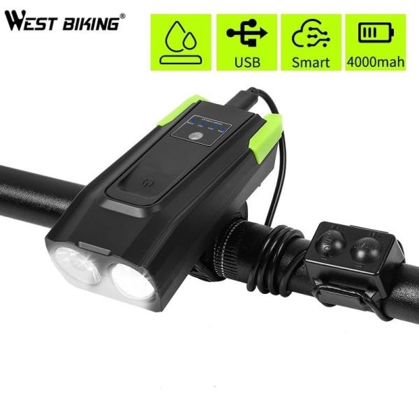 West Biking Light+Horn 4000mah Battery