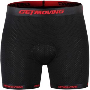 Get Moving Mens 3D Padded Antibacterial Cycling Gel Padding Shorts Breathable