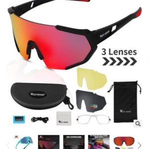 West Biking Sun Glasses (3 Lense)