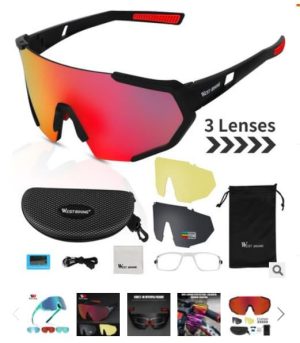 West Biking Sun Glasses (3 Lense)