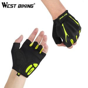 west biking half finger gloves gel
