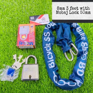 8mm S S Sikol combo pack [ with cover & mobaj lock ] 3 feet