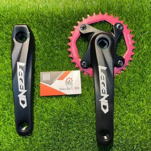 MTB Crankset Square Taper 170mm w/32-38T Chainring Compatible with Shimano Sram